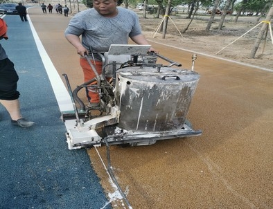 营口营口景区标线施工